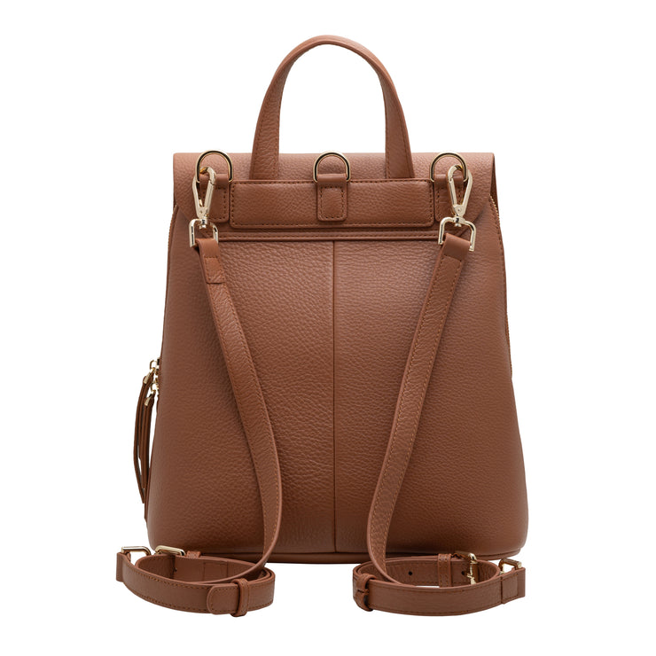 Frances Midi Convertible Backpack Cognac