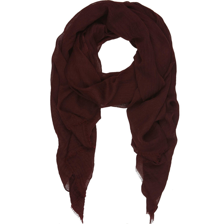 Rene 35 Bordeaux silk blend scarf PREORDER